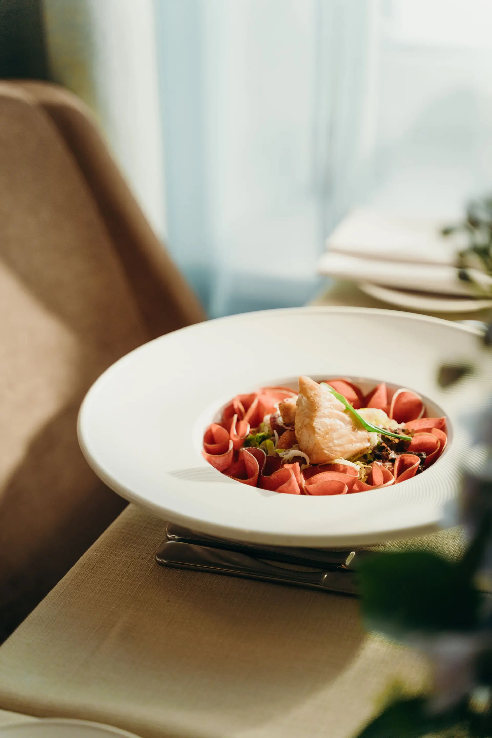 Signature main course dish at DelmariqueBistro